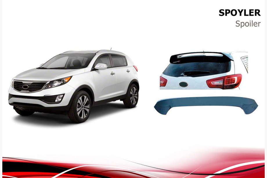 Kia Sportage 2010-2015 Niken Spoiler (primed for painting) Image