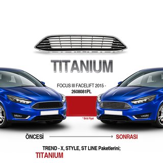 Front Grille (Titanium) Ford Focus III 2011-2017 photo 3