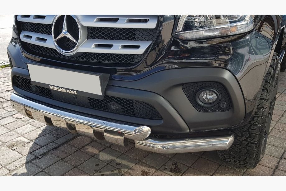 Mercedes X class 2017-2020 Front Bar Gronder (stainless steel, 70mm) Image