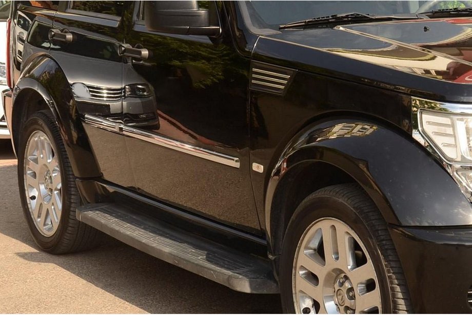 Dodge Nitro 2006-2011 Stainless Steel Door Moldings Image