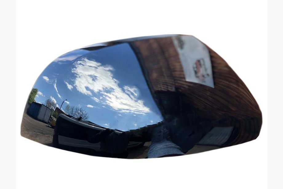 Mercedes Vito/V-class W447 2014- Mirror Covers Black Chrome (2 pcs, ABS) Image