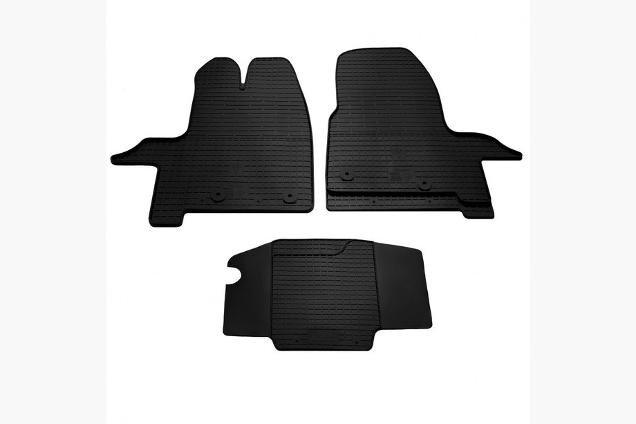 Ford Custom 2013-2022 Rubber Floor Mats (3 pcs, Stingray Premium) Image