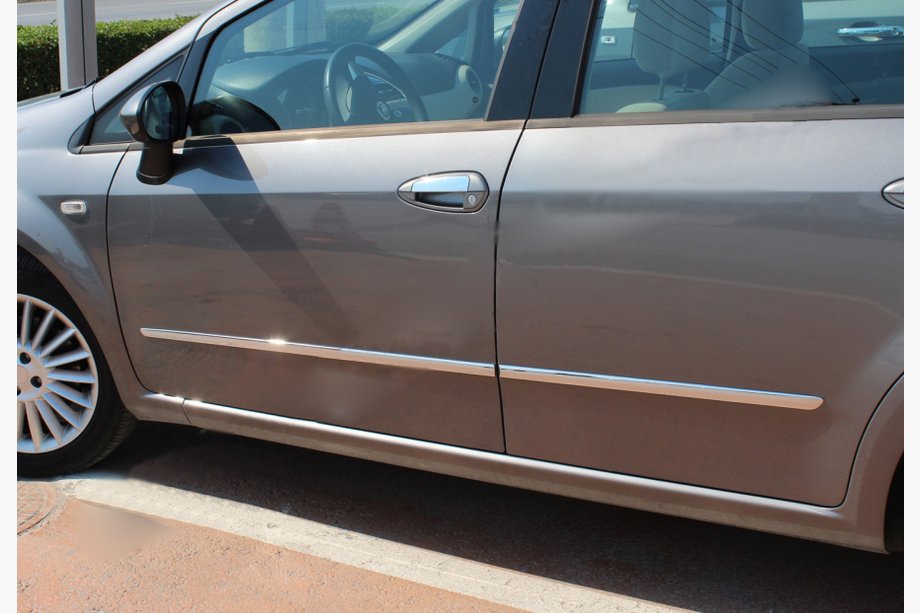 Fiat Linea 2006-2018 Door Moldings Stainless Steel (4 pcs) Image