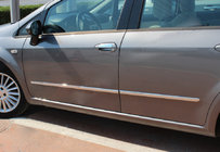 Fiat Linea 2006-2018 Door Moldings Stainless Steel (4 pcs) photo 1