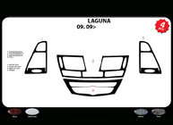 Renault Laguna 2007-2015 Dashboard Trim Covers (Meric, Turkey) Aluminum photo 3