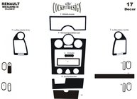 Renault Megane II 2004-2009 Dashboard Trim Kit 17 pcs (Meric, Turkey) Aluminum photo 6