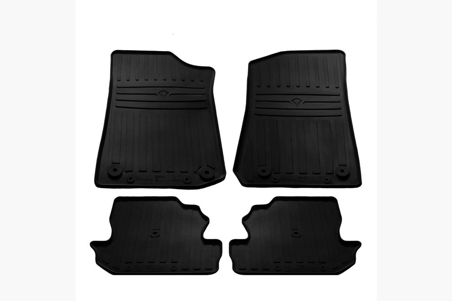 Jeep Wrangler 2018- Rubber Floor Mats (4 pcs, Stingray Premium) Image