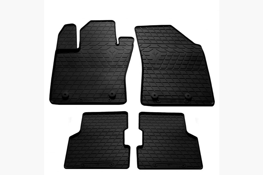 Jeep Compass 2016- Rubber Floor Mats (4 pcs, Stingray Premium) Image