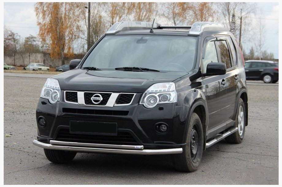 Nissan X-trail T31 2007-2014 Front Bull Bar ST014 (Stainless Steel) Image