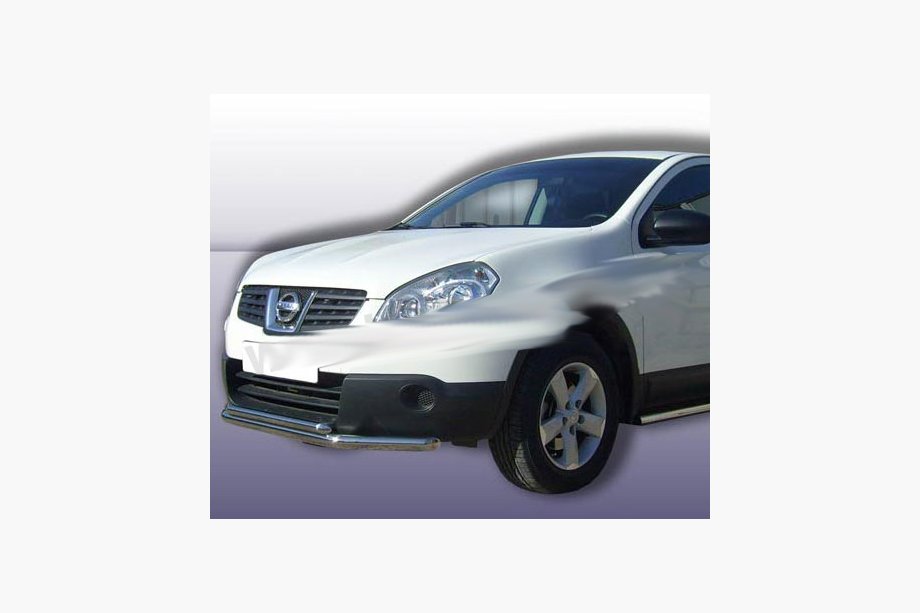Nissan Qashqai 2007-2010 Front Double Bar ST014 (Stainless Steel) 60/42 mm Photo 3
