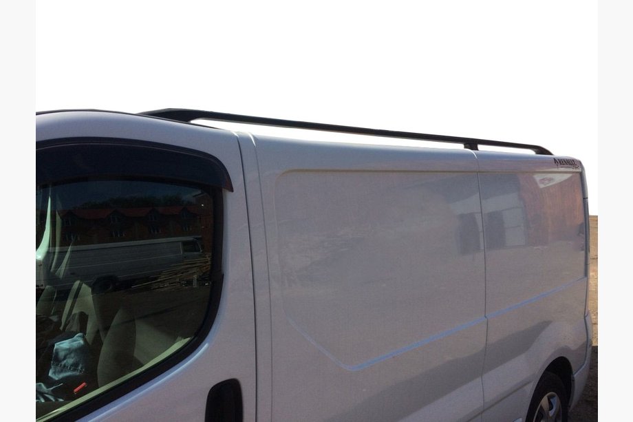 Nissan Primastar 2002-2014 Black Roof Rails Short base, Metal feet Photo 7