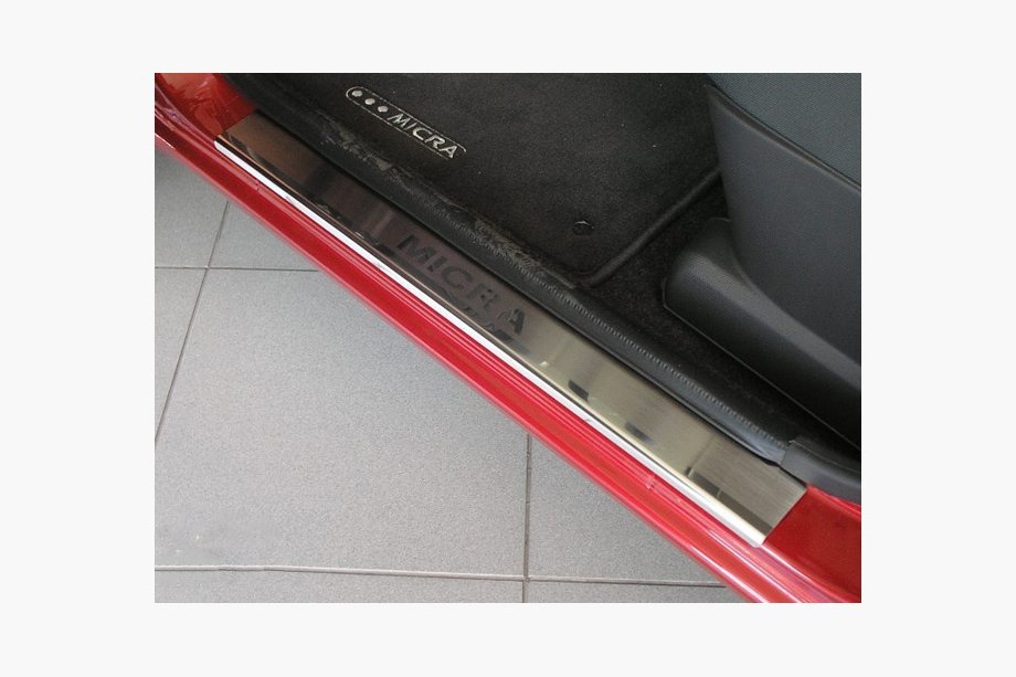 Nissan Micra K12 2003-2010 Natanika Premium Door Sill Protectors (4 pcs, Stainless Steel) Photo 2