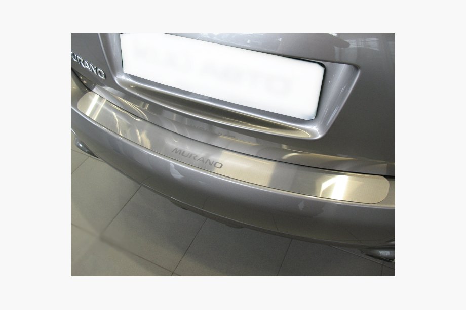 Nissan Murano 2008-2014 Rear bumper protector Natanika (stainless steel) Image