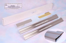 Nissan Micra K13 2011-2016 Door Sill Protectors Natanika Standard (4 pcs, Stainless Steel) photo 1