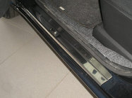 Nissan Note 2004-2012 Door Sill Covers Nataniko (4 pcs, Stainless Steel) photo 1
