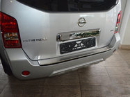 Nissan Pathfinder R51 2005-2014 Rear bumper protector with lip Nataniko (stainless steel) photo 1
