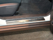 Nissan X-trail T32/Rogue 2014-2021 Door Sill Covers Nataniko (4 pcs, Stainless Steel) Premium - 3M Tape, 0.8 mm photo 1