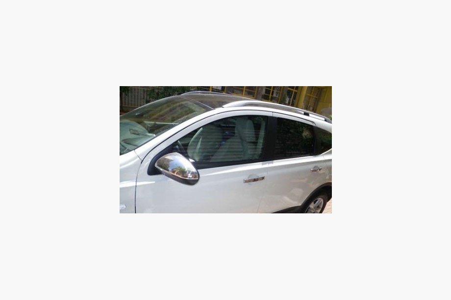 Nissan Qashqai 2007-2010 Mirror Covers (Omsa, 2 pcs, Stainless Steel) Image