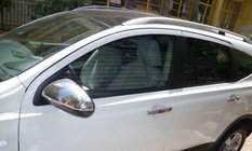 Nissan Qashqai 2007-2010 Mirror Covers (Omsa, 2 pcs, Stainless Steel) photo 1