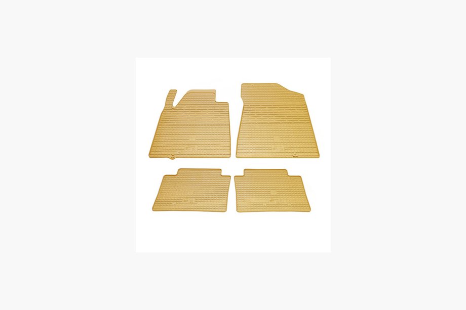 Nissan Teana 2008-2013 Beige Rubber Floor Mats (4 pcs, Stingray Premium) Image