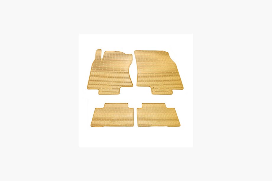 Nissan X-trail T32/Rogue 2014-2021 Beige Rubber Floor Mats (4 pcs, Stingray Premium) Image