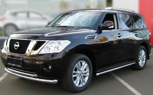 Nissan Pathfinder R51 2005-2014 Front double stainless steel bull bar photo 1