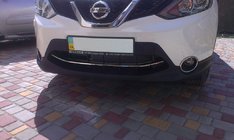 Nissan Qashqai 2014-2021 Front bumper protector stainless steel (2014-2017) photo 2