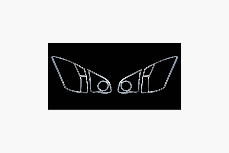Nissan Qashqai 2007-2010 Chrome Tail Light Covers (2 pcs, plastic) Image