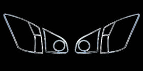 Nissan Qashqai 2007-2010 Chrome Tail Light Covers (2 pcs, plastic) photo 1
