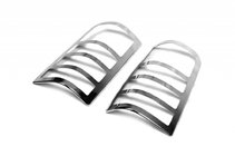 Peugeot Partner 1996-2008 Chrome Tail Light Covers (2 pcs, Stainless Steel) OmsaLine - Italian Stainless Steel photo 2