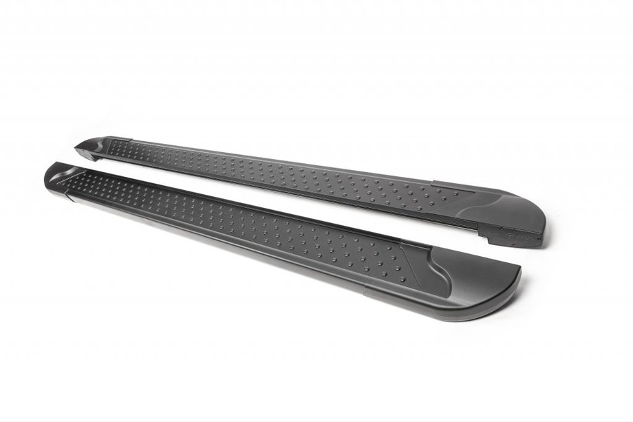 Mercedes ML W164 2005-2011 Side Steps Allmond Black (2 pcs, Aluminum) Image