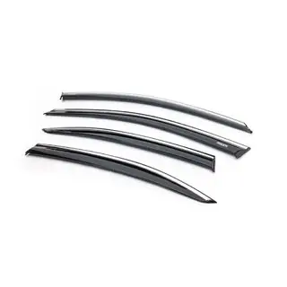 Window Deflectors with Chrome Trim LiftBack (4 pcs, Niken) photo 3
