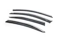 Skoda Octavia III A7 2013-2019 Window Deflectors with Chrome Trim LiftBack (4 pcs, Niken) photo 3