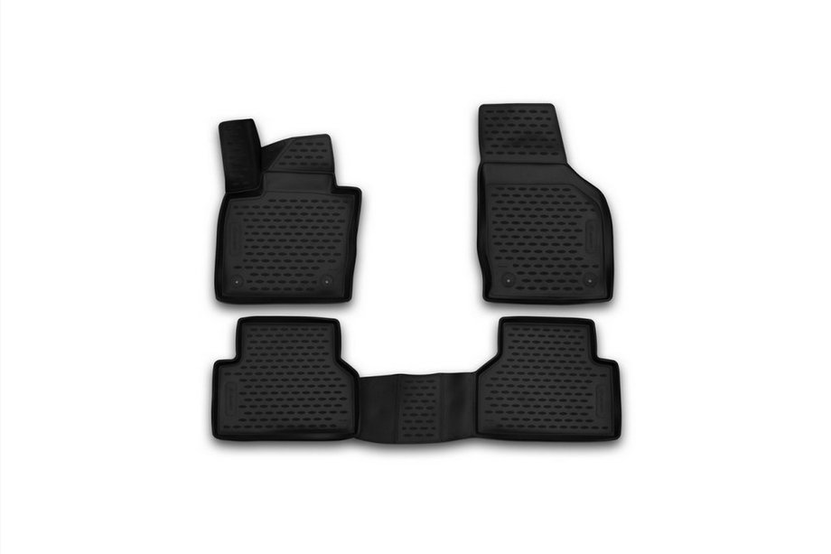 Audi Q3 2011-2019 3D Rubber Floor Mats for Interior (4 pcs, Novline) Image