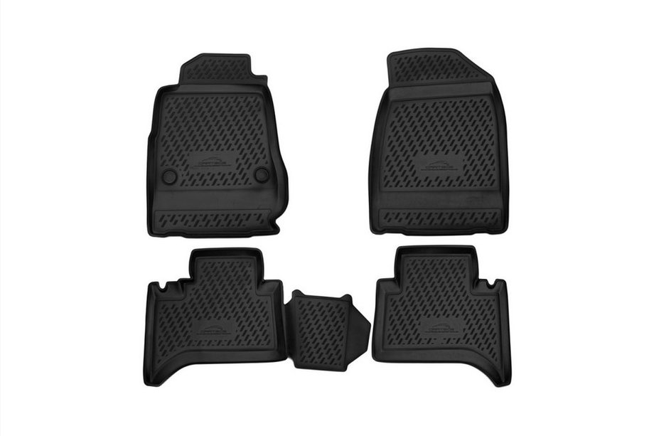 Chevrolet Trailblazer 2002-2012 (2013↗) 3D Rubber Floor Mats for Interior (4 pcs, Novline) Image