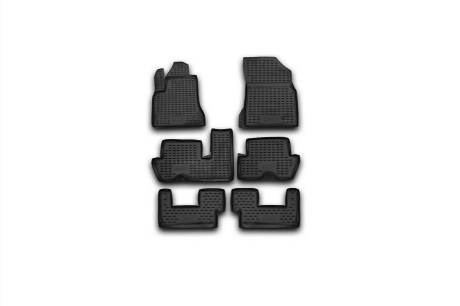Citroen C-4 Picasso 2006-2013 Rubber floor mats (4 pcs, Novline) Option 1 Photo 1