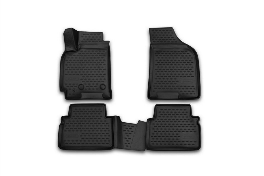 Daewoo Gentra 2013- 3D Rubber Floor Mats for Interior (4 pcs, Novline) Option 2 Image