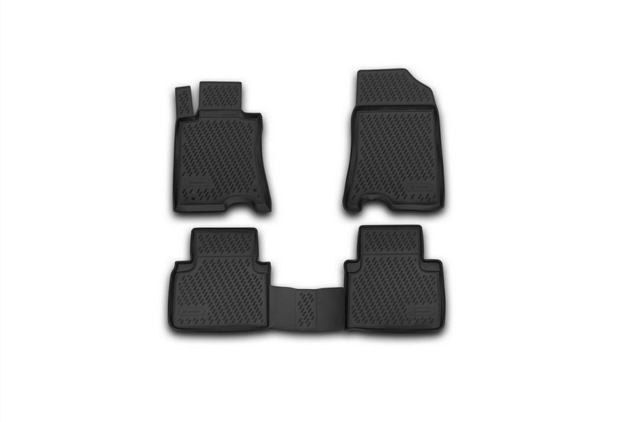Honda Crosstour 2009-2015 Rubber floor mats (4 pcs, Novline) 2WD Image