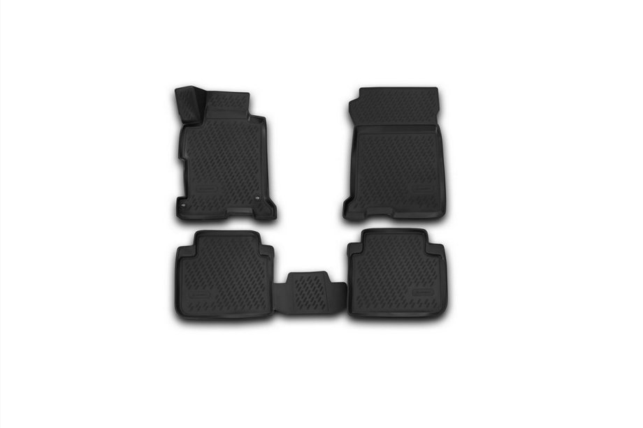 Honda Accord IX 2013-2017 3D Rubber Floor Mats for Interior (4 pcs, Novline) Image