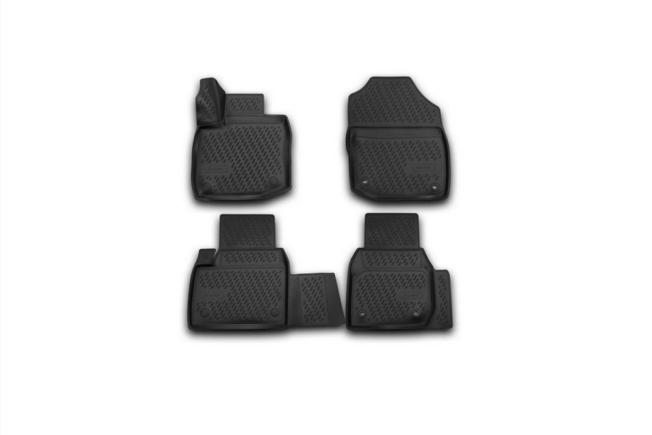 Honda Civic HB 2012-2020 3D Rubber Floor Mats for Interior (4 pcs, Novline) 5D Image