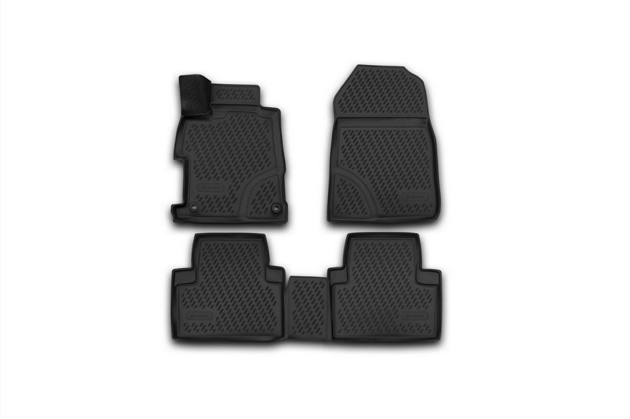 Honda Civic Sedan IX 2011-2016 3D Rubber Floor Mats for Interior (4 pcs, Novline) Image