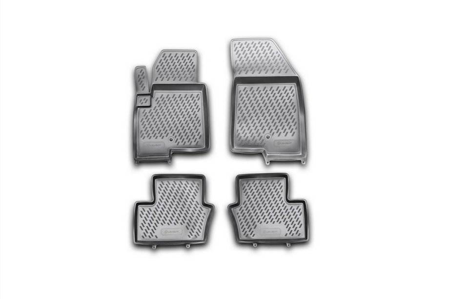 Jeep Compass 2006-2016 (2011-2016) Rubber Floor Mats (4 pcs, Novline) New Image