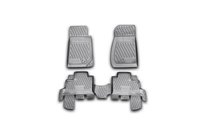 Jeep Wrangler 2007-2017 Rubber Floor Mats (Novline) Front photo 1