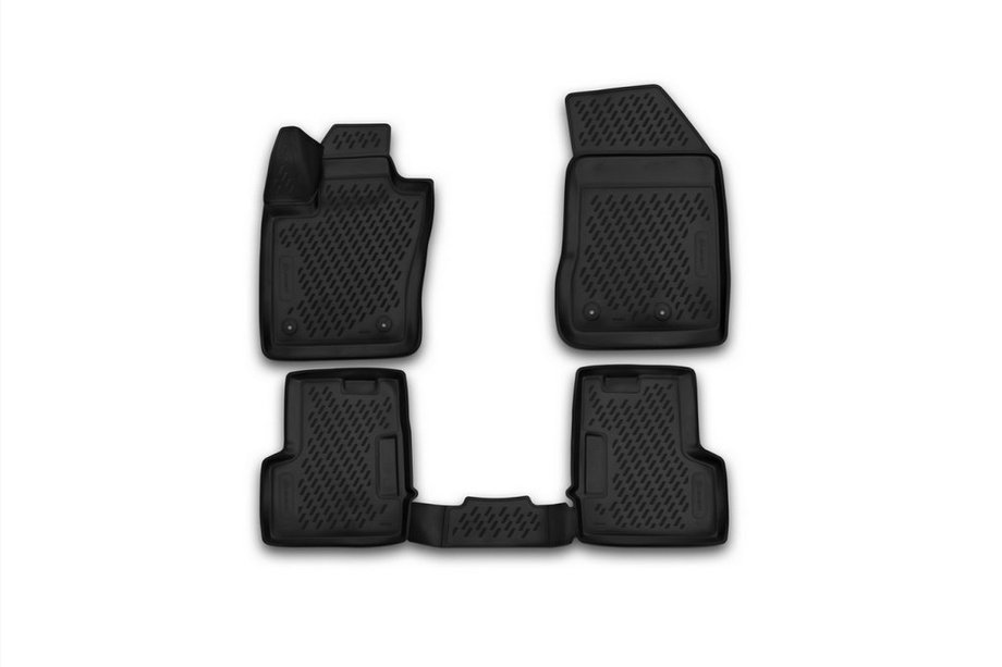Jeep Renegade 2014- (2015↗) 3D Rubber Floor Mats for Interior (4 pcs, Novline) Image
