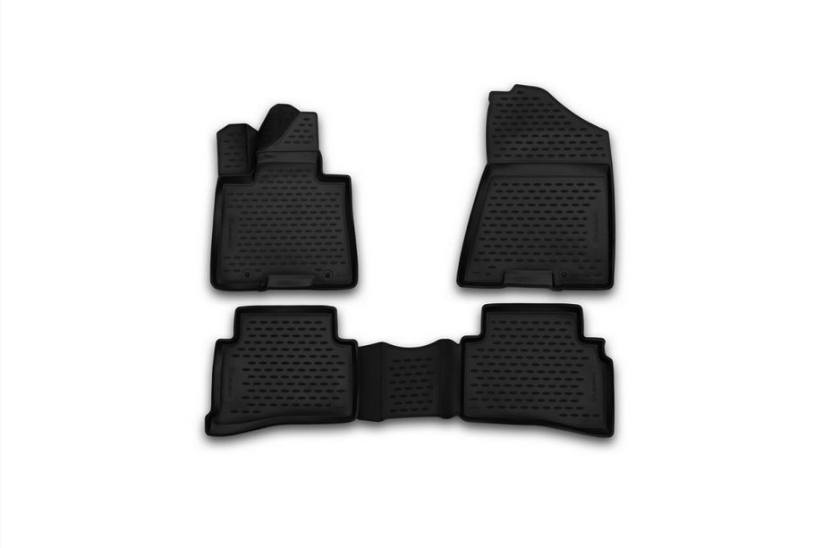 Kia Sportage 2015-2021 3D Rubber Floor Mats for Interior (4 pcs, Novline) Photo 1