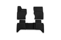 Range Rover IV L405 2013-2021 3D Rubber Floor Mats for Interior (4 pcs, Novline) Option 1 photo 1