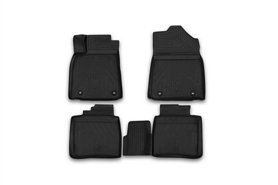 Lexus ES 2012-2018 (2015↗) 3D Rubber Floor Mats for Interior (4 pcs, Novline) Image