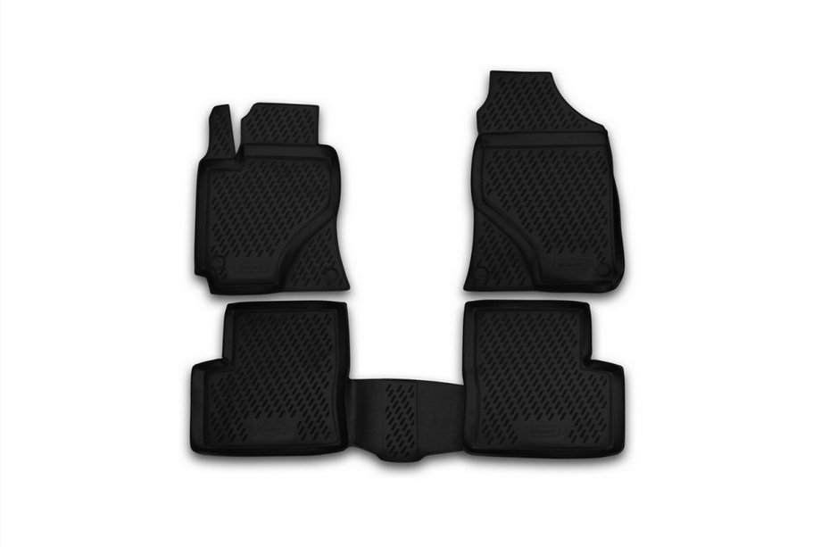 Lifan 620 Solano 2007- Rubber Floor Mats Interior (4 pcs, Novline) Option 2 Image
