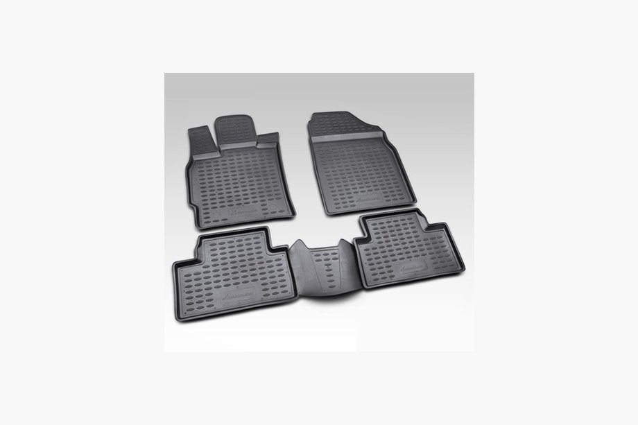 Mazda CX-7 2006-2012 Rubber floor mats (4 pcs, Novline) crossover from 2010 Image