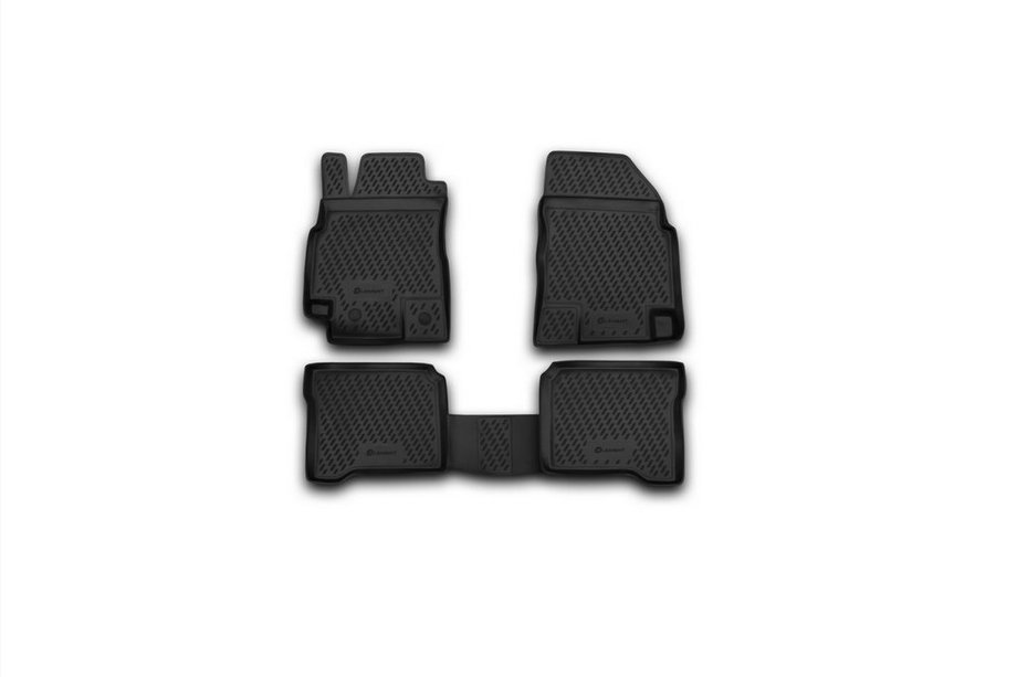 Nissan Primera P12 2002–2007 Rubber floor mats (4 pcs, Novline) Photo 1